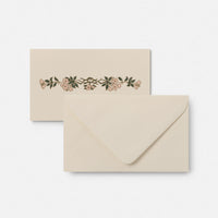 Small double card - pink flower branch