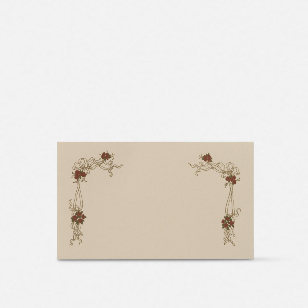 Small double card - Red frame