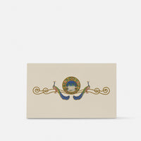 Small double card - Peacocks with garden