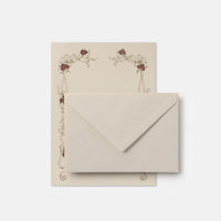 Stationery paper - Red frame