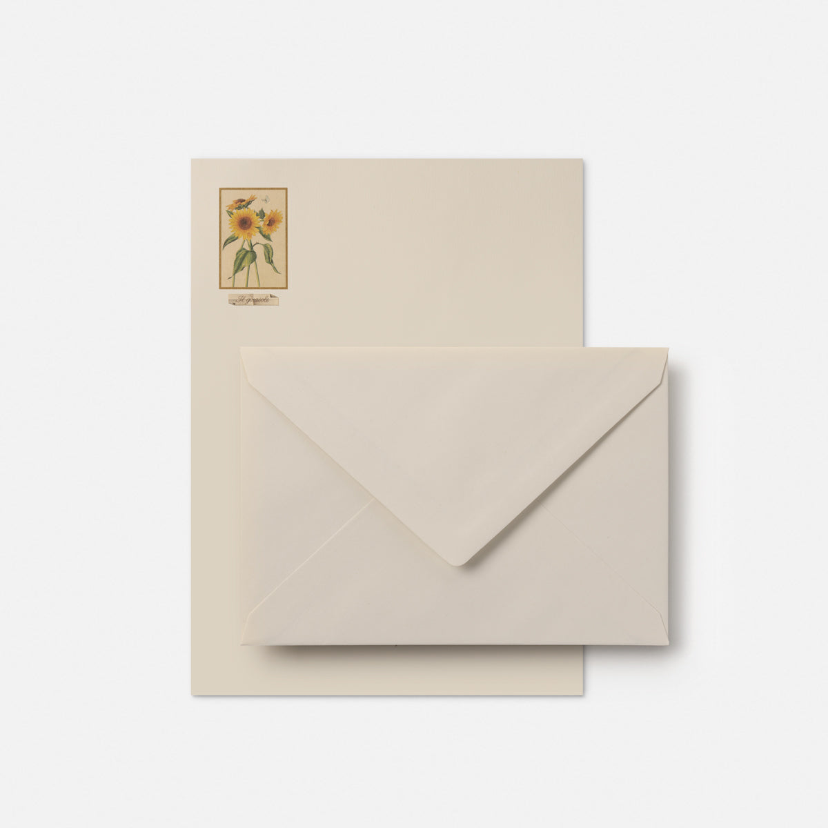 Carta da lettere - Girasole<br>Collezione Botanica
