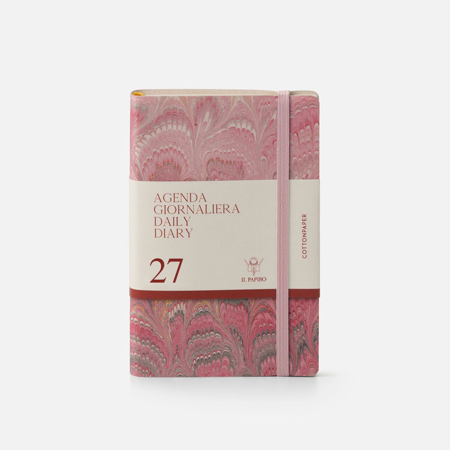 Cottonpaper daily diary with elastic - Peacocks