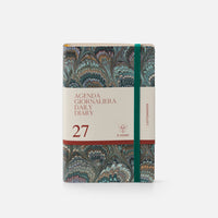 Cottonpaper daily diary with elastic - Peacocks