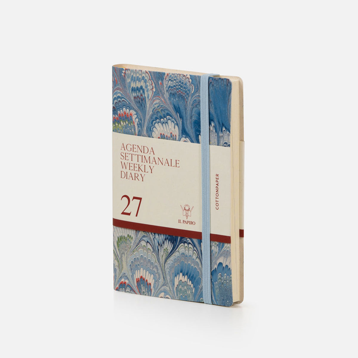 Agenda settimanale cottonpaper con elastico - Pavoni