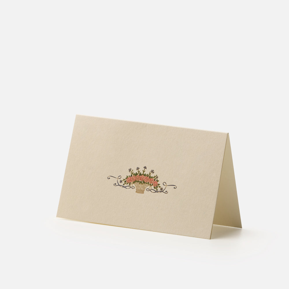 Placecard - Basket of roses