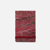 Notepad with elastic band<br> Cottonpaper "Peacocks" Collection