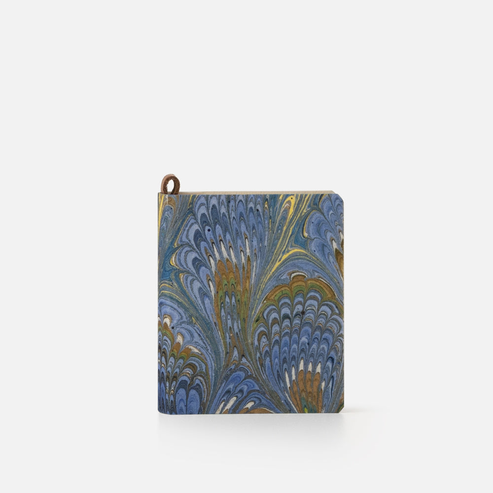 Mini notebook with blank pages<br> Softcover - Cottonpaper Pavoni Collection