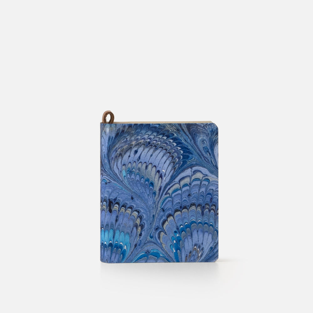 Mini notebook with blank pages<br> Softcover - Cottonpaper Pavoni Collection