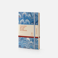 Notebook with blank pages and elastic band<br> Softcover - Cottonpaper Pavoni Collection