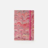 Notebook with blank pages and elastic band<br> Softcover - Cottonpaper Pavoni Collection