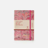 Notebook with blank pages and elastic band<br> Softcover - Cottonpaper Pavoni Collection
