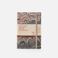 Notebook with blank pages and elastic band<br> Softcover - Cottonpaper Pavoni Collection