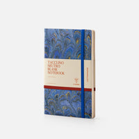 Notebook with blank pages and elastic band<br> Softcover - Cottonpaper Pavoni Collection