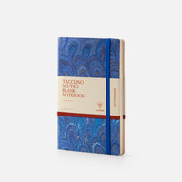Notebook with blank pages and elastic band<br> Softcover - Cottonpaper Pavoni Collection