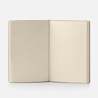 Notebook with blank pages and elastic band<br> Softcover - Cottonpaper Pavoni Collection