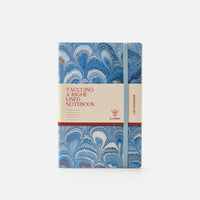 Lined notebook with elastic band<br> Softcover - Cottonpaper Pavoni Collection