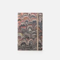 Lined notebook with elastic band<br> Softcover - Cottonpaper Pavoni Collection