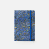 Lined notebook with elastic band<br> Softcover - Cottonpaper Pavoni Collection