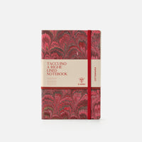 Lined notebook with elastic band<br> Softcover - Cottonpaper Pavoni Collection