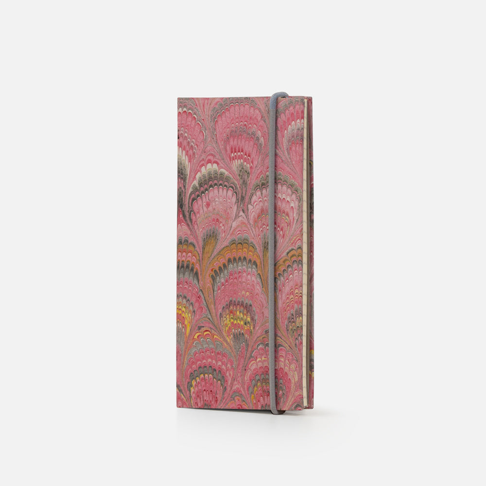 Lined notebook with elastic band<br> Hardcover - Pavoni Collection