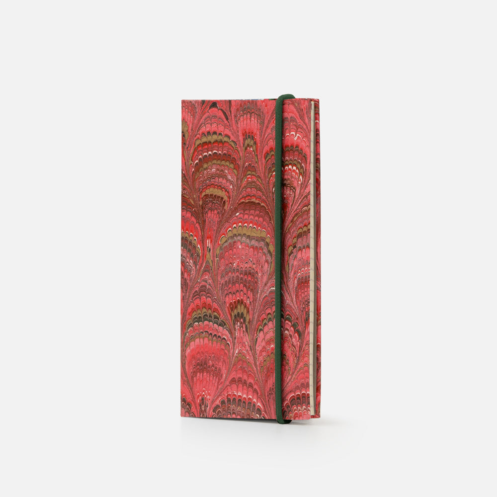 Lined notebook with elastic band<br> Hardcover - Pavoni Collection