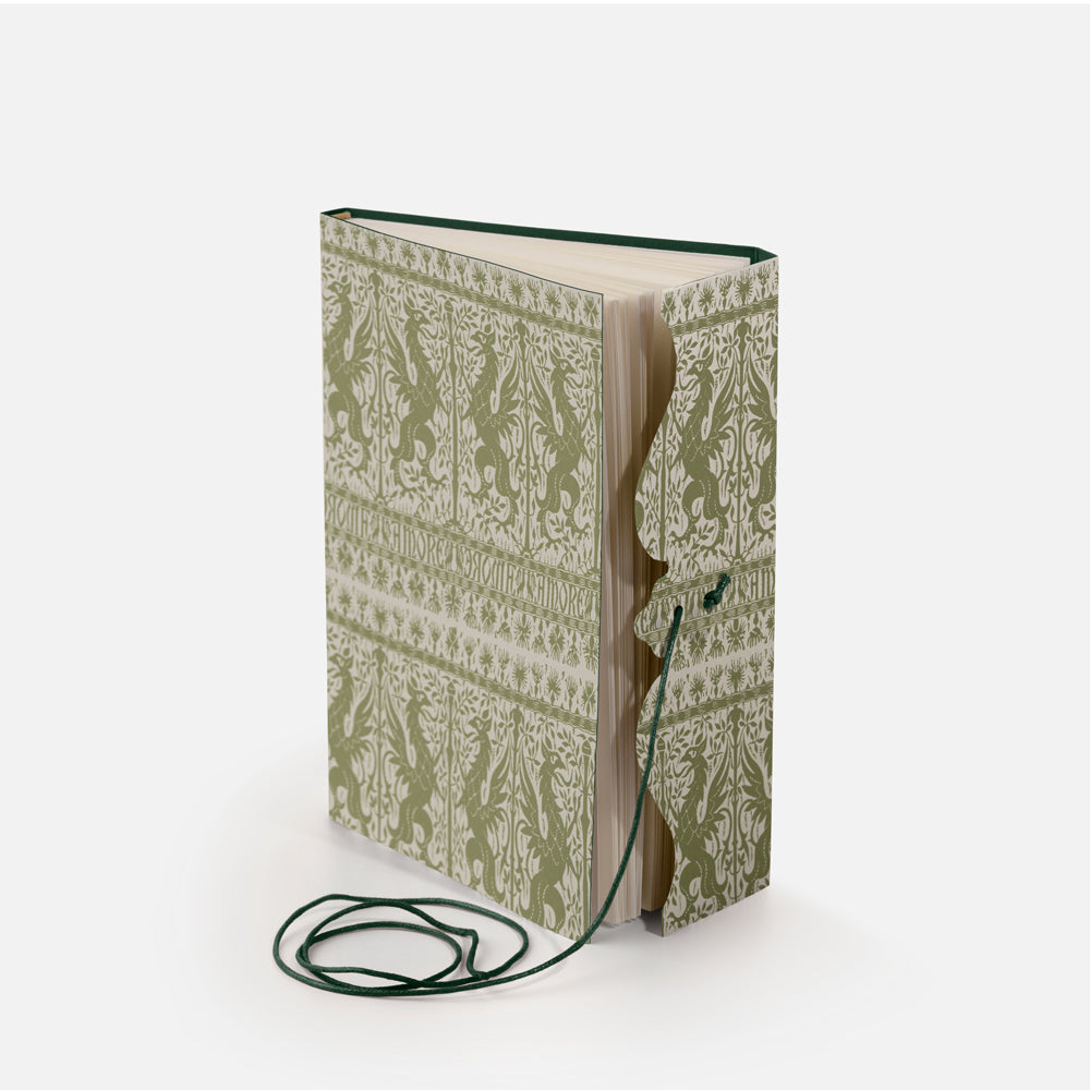 Notebook with lace and lined pages<br> Hardcover - Woodcut