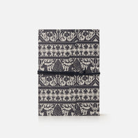 Notebook with lace and lined pages<br> Hardcover - Woodcut