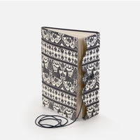 Notebook with lace and lined pages<br> Hardcover - Woodcut