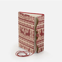 Notebook with lace and lined pages<br> Hardcover - Woodcut