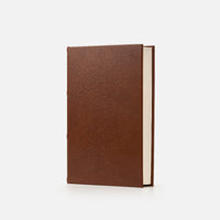 Blank page notebook<br> Hardcover - Brown Leather