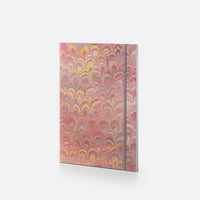 Blocco schizzi con elastico<br>Collezione cottonpaper "Pavoni"