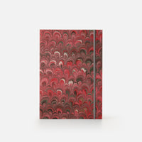 Blocco schizzi con elastico<br>Collezione cottonpaper "Pavoni"