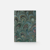 Taccuino pagine bianche<br>Copertina rigida - Collezione Pavoni
