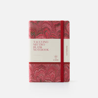 Notebook with blank pages and elastic band<br> Softcover - Cottonpaper Pavoni Collection