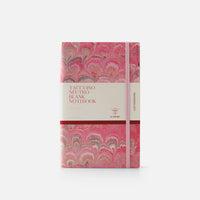 Notebook with blank pages and elastic band<br> Softcover - Cottonpaper Pavoni Collection