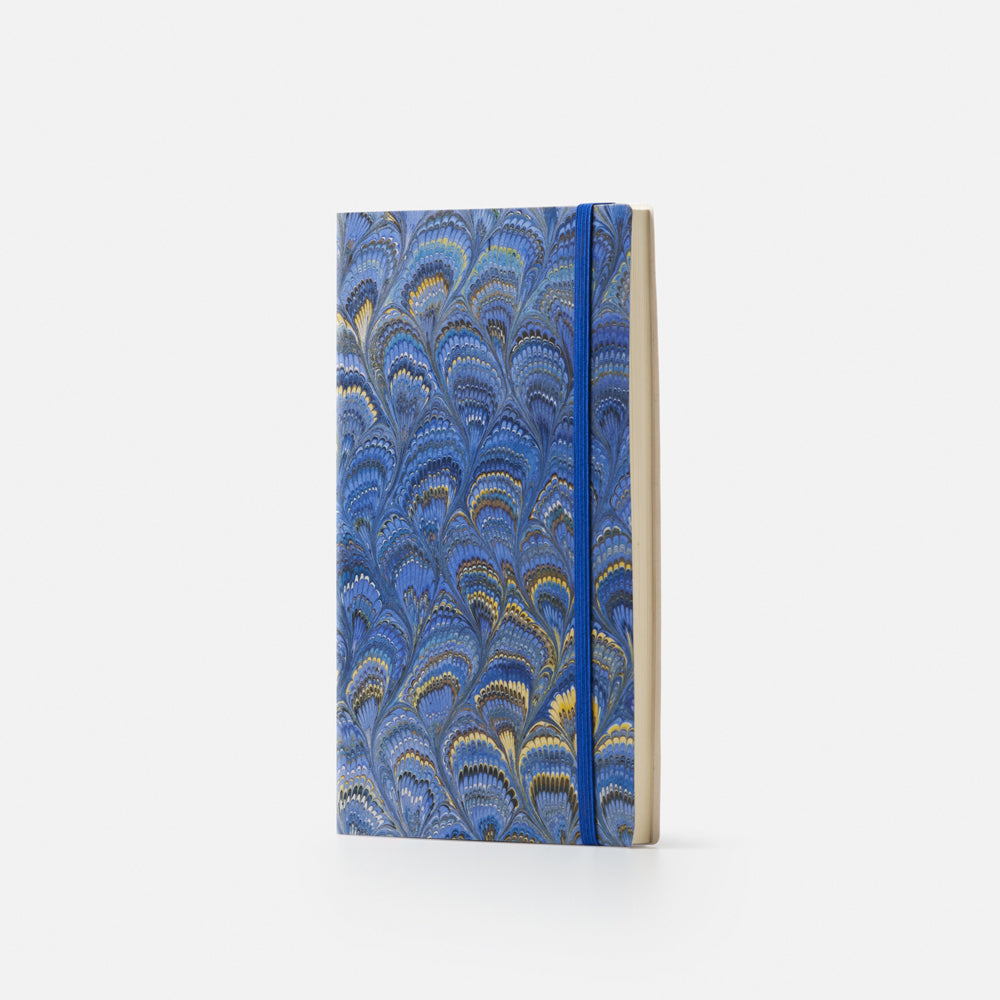 Dotted pages notebook with elastic band<br> Softcover - Cottonpaper Pavoni Collection