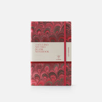 Notebook with blank pages and elastic band<br> Softcover - Cottonpaper Pavoni Collection