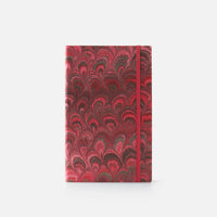 Notebook with blank pages and elastic band<br> Softcover - Cottonpaper Pavoni Collection