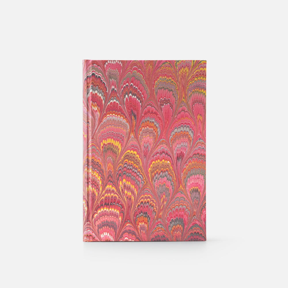 Taccuino pagine bianche<br>Copertina rigida - Collezione Pavoni