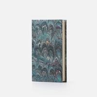 Taccuino pagine bianche<br>Copertina rigida - Collezione Pavoni