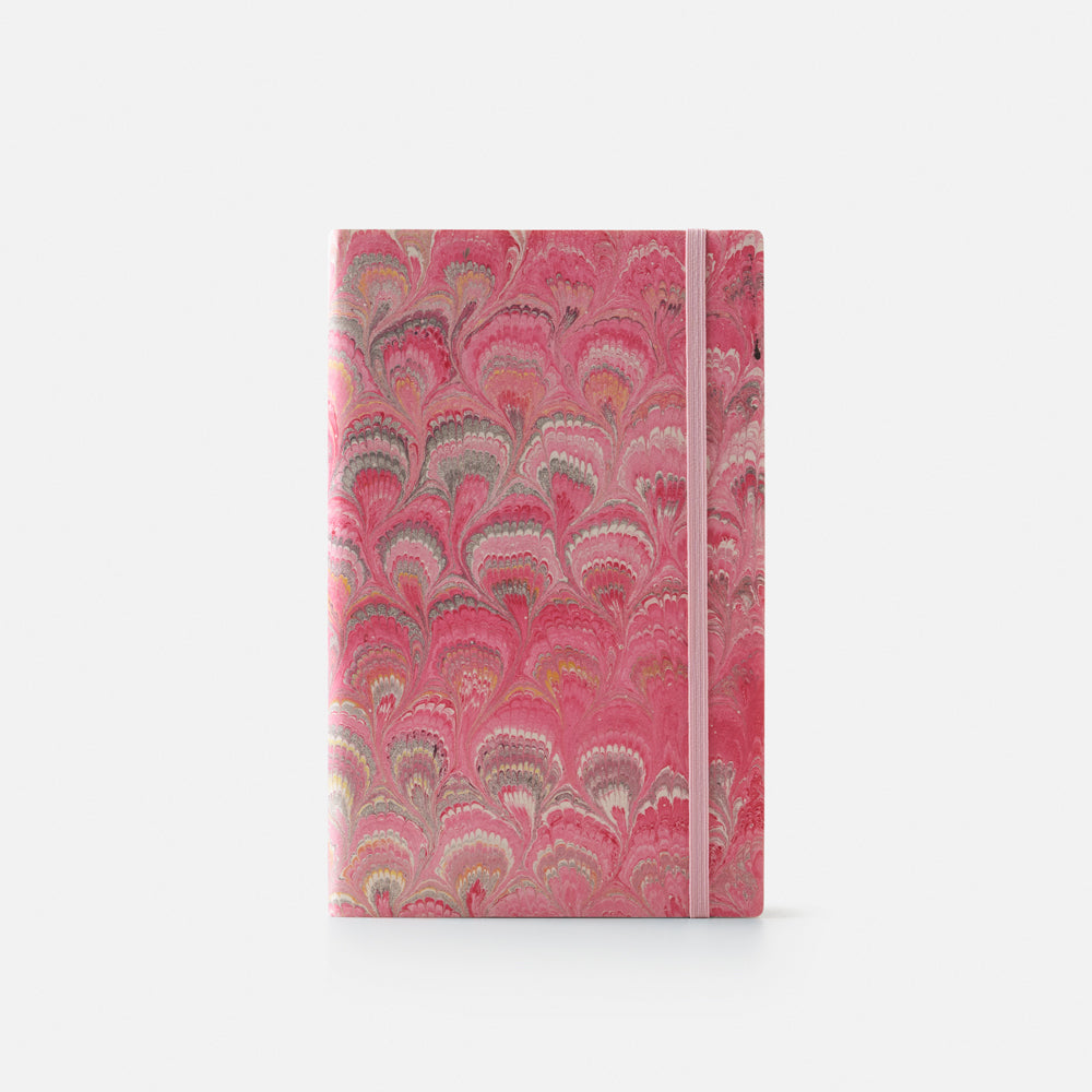 Dotted pages notebook with elastic band<br> Softcover - Cottonpaper Pavoni Collection
