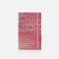 Lined notebook with elastic band<br> Softcover - Cottonpaper Pavoni Collection