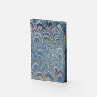Notebook with blank pages and marbled edge<br> Hardcover - Pavoni Collection