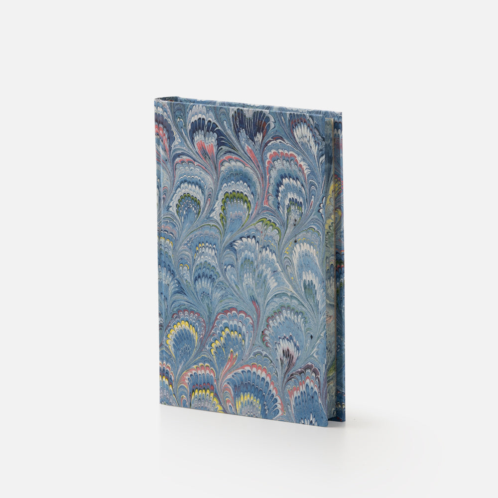 Notebook with blank pages and marbled edge<br> Hardcover - Pavoni Collection