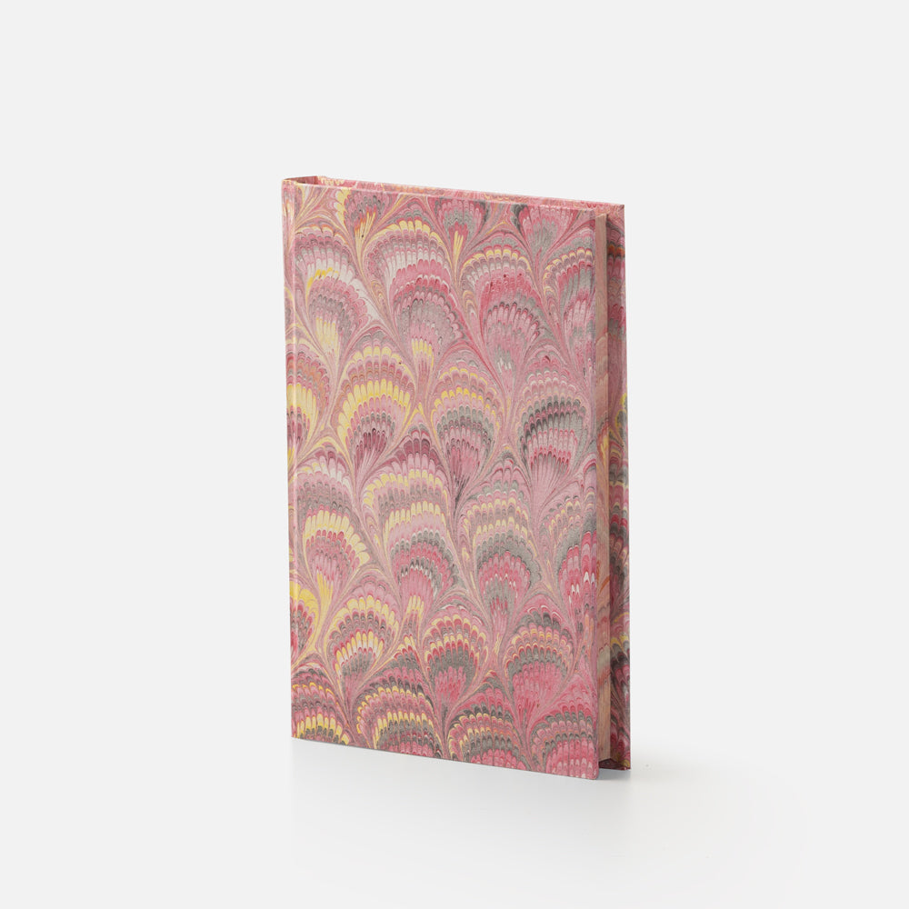 Notebook with blank pages and marbled edge<br> Hardcover - Pavoni Collection