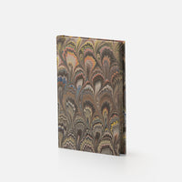 Notebook with blank pages and marbled edge<br> Hardcover - Pavoni Collection