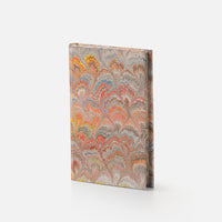 Notebook with blank pages and marbled edge<br> Hardcover - Pavoni Collection