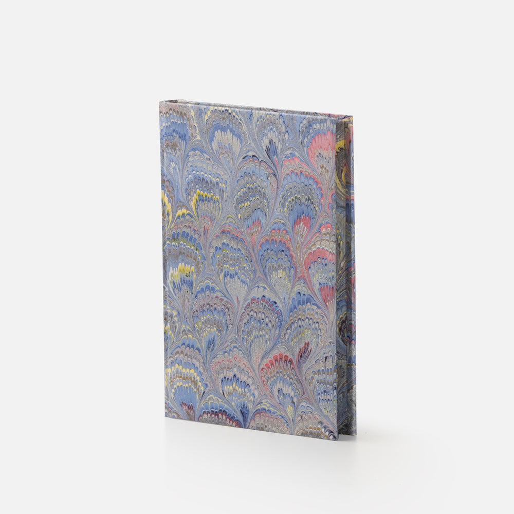 Notebook with blank pages and marbled edge<br> Hardcover - Pavoni Collection