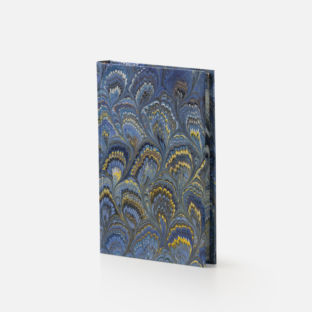 Notebook with blank pages and marbled edge<br> Hardcover - Pavoni Collection