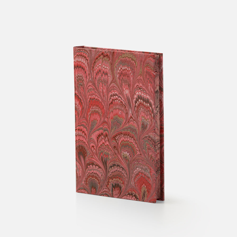 Notebook with blank pages and marbled edge<br> Hardcover - Pavoni Collection